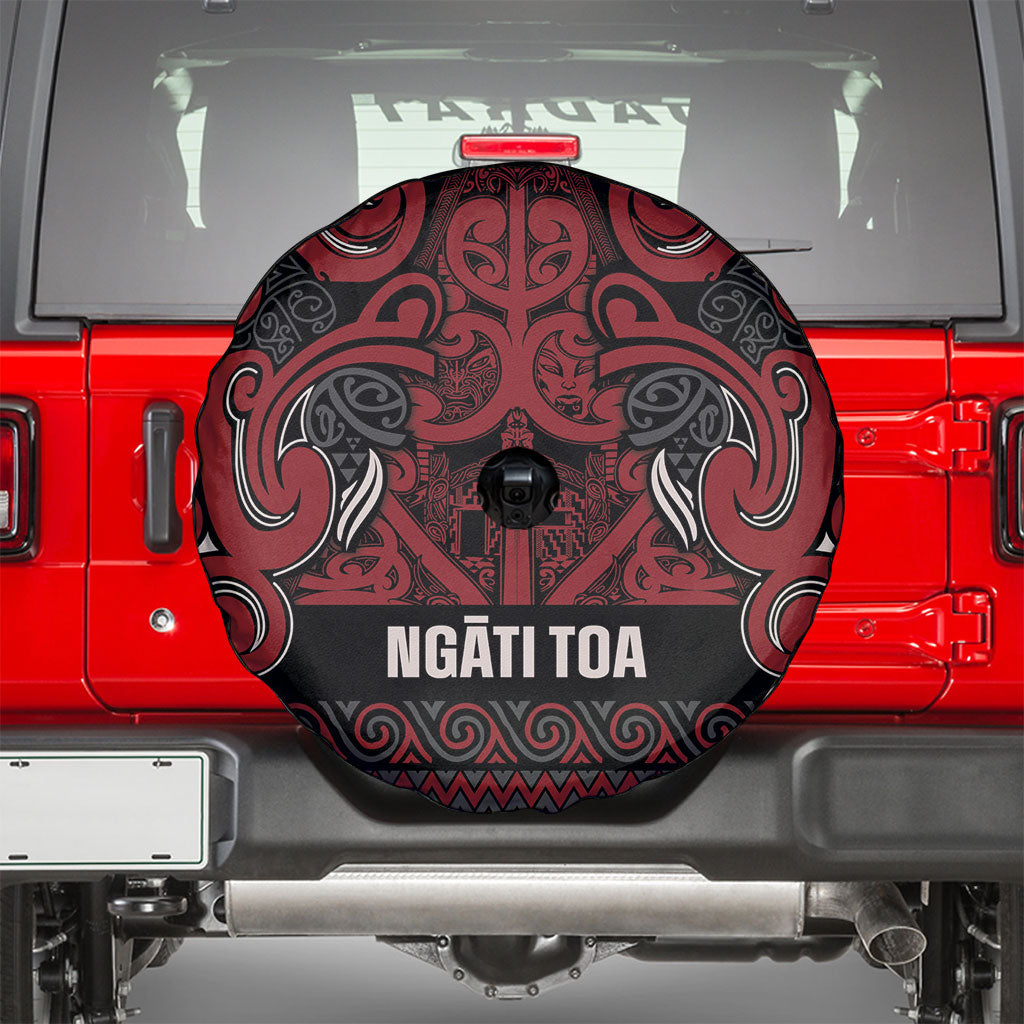 Aotearoa Iwi Ngati Toa Spare Tire Cover Maori Wharenui House Tribal Pattern LT9 - Polynesian Pride