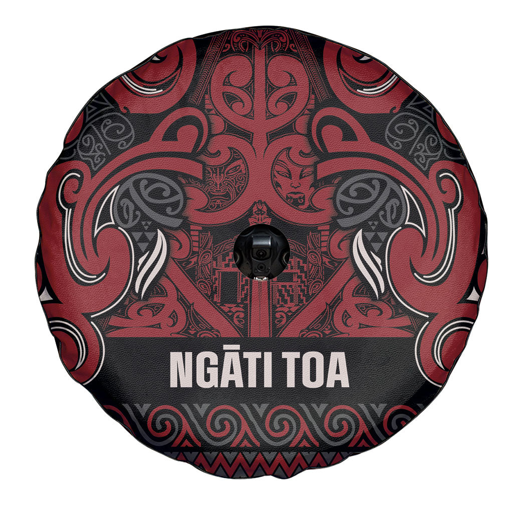 Aotearoa Iwi Ngati Toa Spare Tire Cover Maori Wharenui House Tribal Pattern LT9 - Polynesian Pride