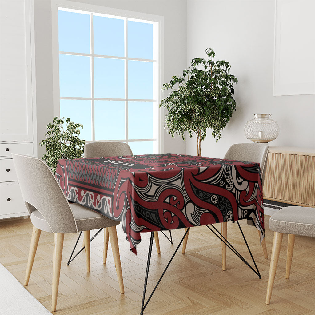Aotearoa Iwi Ngati Toa Tablecloth Maori Wharenui House Tribal Pattern LT9 - Polynesian Pride