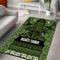 Aotearoa Iwi Ngāti Tama ki Taranaki Trust Area Rug Maori Wharenui House Tribal Pattern LT9 - Polynesian Pride