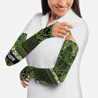 Aotearoa Iwi Ngāti Tama ki Taranaki Trust Arm Sleeves Maori Wharenui House Tribal Pattern LT9 - Polynesian Pride