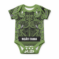 Aotearoa Iwi Ngāti Tama ki Taranaki Trust Baby Onesie Maori Wharenui House Tribal Pattern