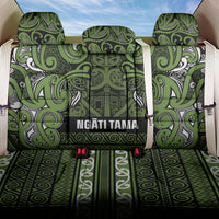 Aotearoa Iwi Ngāti Tama ki Taranaki Trust Back Car Seat Cover Maori Wharenui House Tribal Pattern LT9 One Size Lime - Polynesian Pride