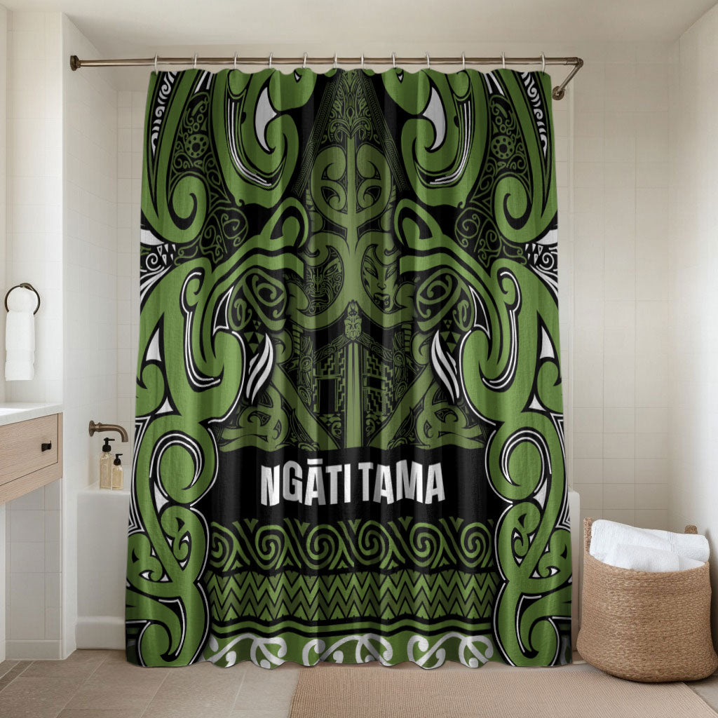 Aotearoa Iwi Ngāti Tama ki Taranaki Trust Bathroom Set Maori Wharenui House Tribal Pattern