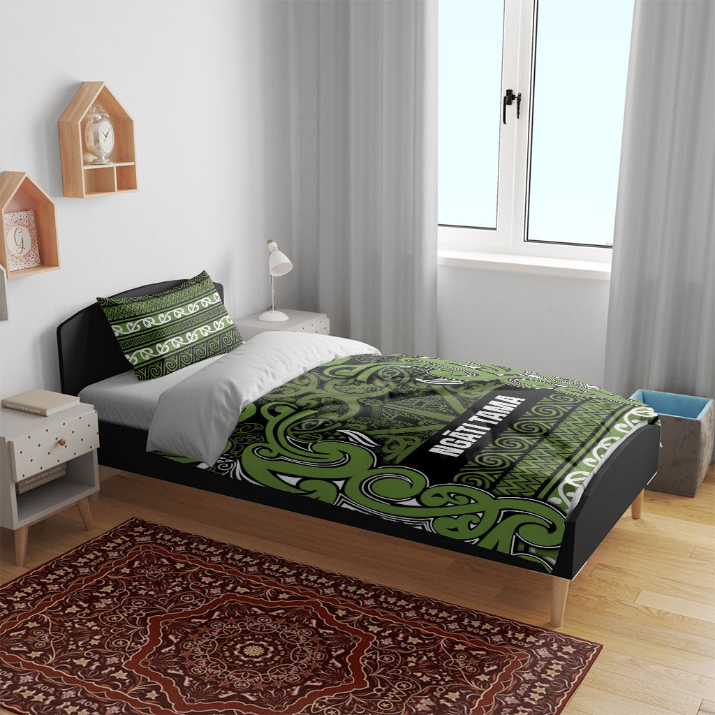 Aotearoa Iwi Ngāti Tama ki Taranaki Trust Bedding Set Maori Wharenui House Tribal Pattern LT9 - Polynesian Pride