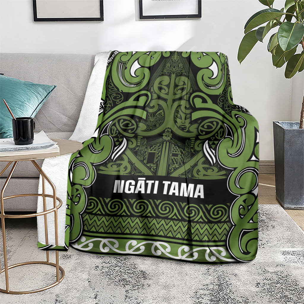 Aotearoa Iwi Ngāti Tama ki Taranaki Trust Blanket Maori Wharenui House Tribal Pattern LT9 - Polynesian Pride
