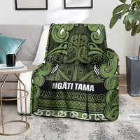 Aotearoa Iwi Ngāti Tama ki Taranaki Trust Blanket Maori Wharenui House Tribal Pattern LT9 - Polynesian Pride