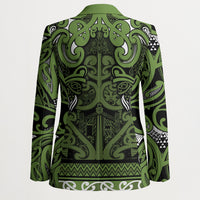 Aotearoa Iwi Ngāti Tama ki Taranaki Trust Blazer Maori Wharenui House Tribal Pattern LT9 - Polynesian Pride