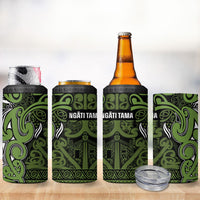 Aotearoa Iwi Ngāti Tama ki Taranaki Trust 4 in 1 Can Cooler Tumbler Maori Wharenui House Tribal Pattern LT9 - Polynesian Pride