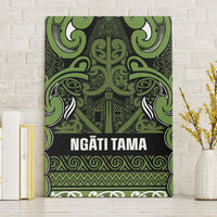 Aotearoa Iwi Ngāti Tama ki Taranaki Trust Canvas Wall Art Maori Wharenui House Tribal Pattern LT9 Without Frame Lime - Polynesian Pride