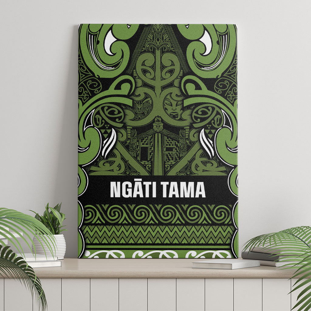 Aotearoa Iwi Ngāti Tama ki Taranaki Trust Canvas Wall Art Maori Wharenui House Tribal Pattern LT9 - Polynesian Pride