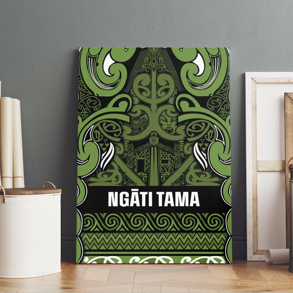 Aotearoa Iwi Ngāti Tama ki Taranaki Trust Canvas Wall Art Maori Wharenui House Tribal Pattern LT9 - Polynesian Pride