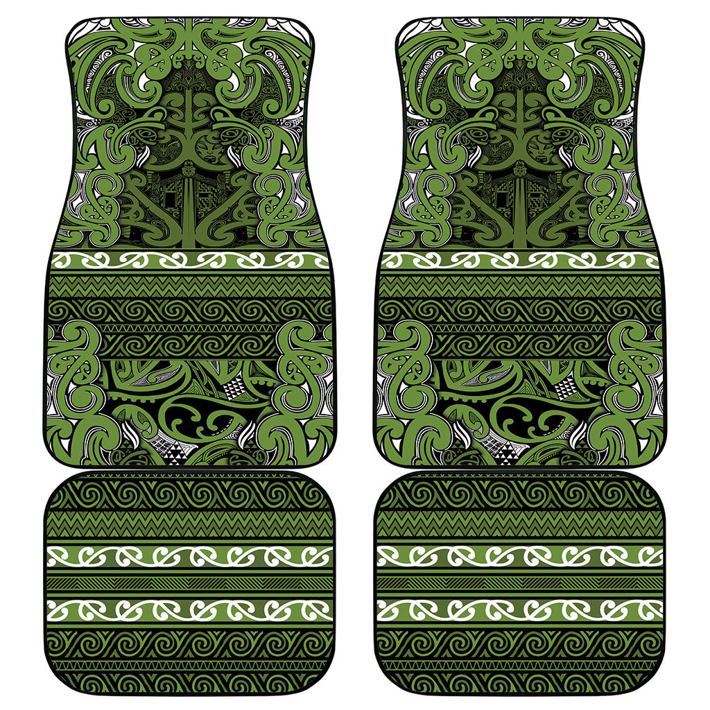 Aotearoa Iwi Ngāti Tama ki Taranaki Trust Car Mats Maori Wharenui House Tribal Pattern LT9 - Polynesian Pride
