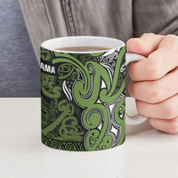 Aotearoa Iwi Ngāti Tama ki Taranaki Trust Ceramic Mug Maori Wharenui House Tribal Pattern LT9 - Polynesian Pride