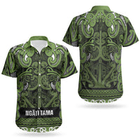 Aotearoa Iwi Ngāti Tama ki Taranaki Trust Couples Matching Tank Maxi Dress and Hawaiian Shirt Maori Wharenui House Tribal Pattern LT9 - Polynesian Pride
