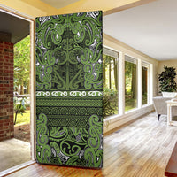 Aotearoa Iwi Ngāti Tama ki Taranaki Trust Door Cover Maori Wharenui House Tribal Pattern LT9 - Polynesian Pride