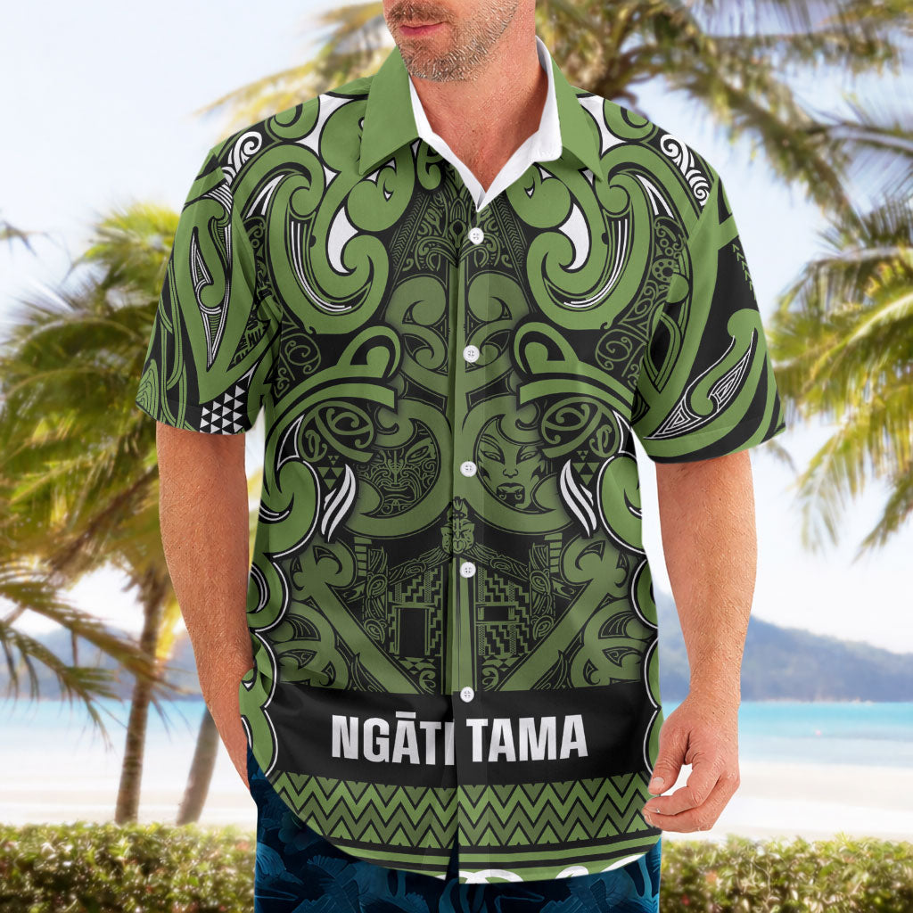 Aotearoa Iwi Ngāti Tama ki Taranaki Trust Hawaiian Shirt Maori Wharenui House Tribal Pattern LT9 - Polynesian Pride