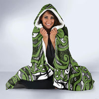 Aotearoa Iwi Ngāti Tama ki Taranaki Trust Hooded Blanket Maori Wharenui House Tribal Pattern LT9 - Polynesian Pride