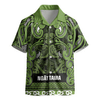 Aotearoa Iwi Ngāti Tama ki Taranaki Trust Kid Hawaiian Shirt Maori Wharenui House Tribal Pattern LT9 - Polynesian Pride
