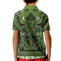 Aotearoa Iwi Ngāti Tama ki Taranaki Trust Kid Polo Shirt Maori Wharenui House Tribal Pattern LT9 - Polynesian Pride