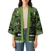 Aotearoa Iwi Ngāti Tama ki Taranaki Trust Kimono Maori Wharenui House Tribal Pattern