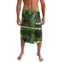 Aotearoa Iwi Ngāti Tama ki Taranaki Trust Lavalava Maori Wharenui House Tribal Pattern LT9 Lime - Polynesian Pride