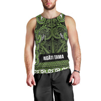 Aotearoa Iwi Ngāti Tama ki Taranaki Trust Men Tank Top Maori Wharenui House Tribal Pattern LT9 - Polynesian Pride