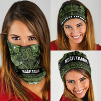 Aotearoa Iwi Ngāti Tama ki Taranaki Trust Neck Gaiter Maori Wharenui House Tribal Pattern LT9 - Polynesian Pride