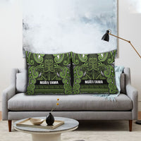 Aotearoa Iwi Ngāti Tama ki Taranaki Trust Pillow Cover Maori Wharenui House Tribal Pattern LT9 - Polynesian Pride