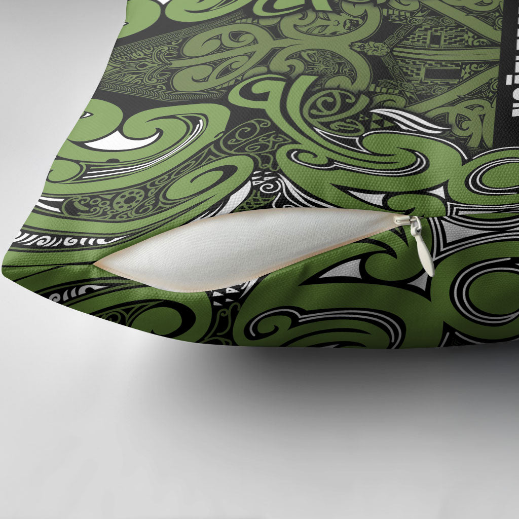Aotearoa Iwi Ngāti Tama ki Taranaki Trust Pillow Cover Maori Wharenui House Tribal Pattern LT9 - Polynesian Pride