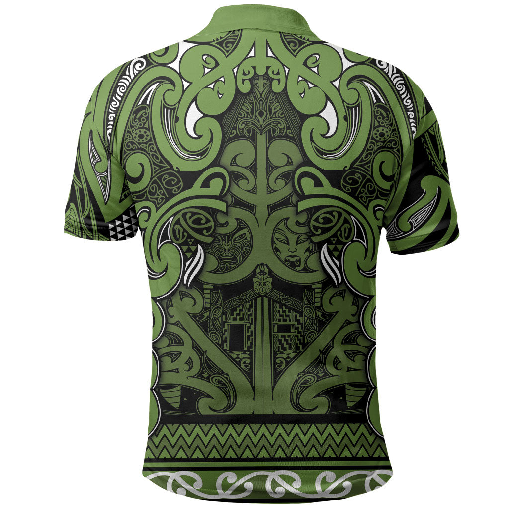 Aotearoa Iwi Ngāti Tama ki Taranaki Trust Polo Shirt Maori Wharenui House Tribal Pattern LT9 - Polynesian Pride