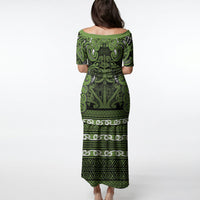 Aotearoa Iwi Ngāti Tama ki Taranaki Trust Puletasi Maori Wharenui House Tribal Pattern LT9 - Polynesian Pride