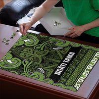 Aotearoa Iwi Ngāti Tama ki Taranaki Trust Puzzle Maori Wharenui House Tribal Pattern LT9 - Polynesian Pride