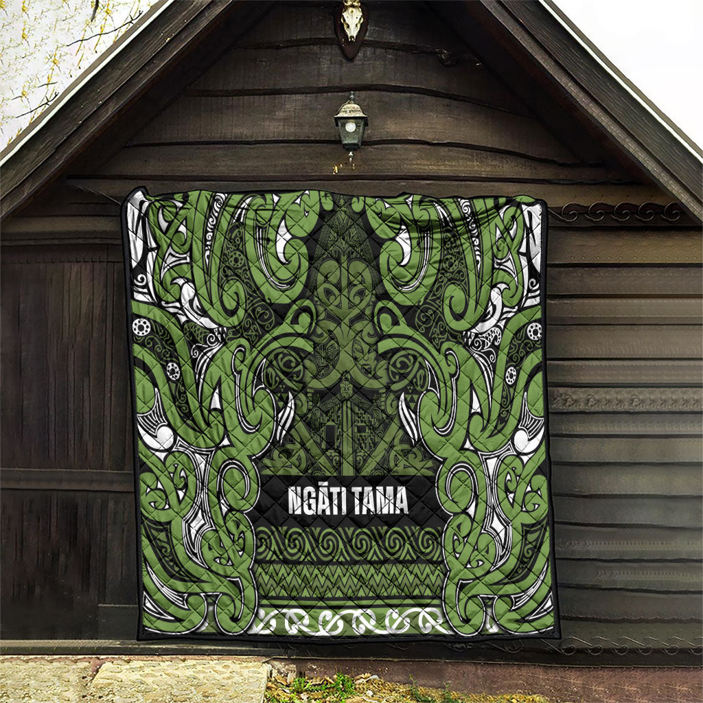 Aotearoa Iwi Ngāti Tama ki Taranaki Trust Quilt Maori Wharenui House Tribal Pattern LT9 - Polynesian Pride