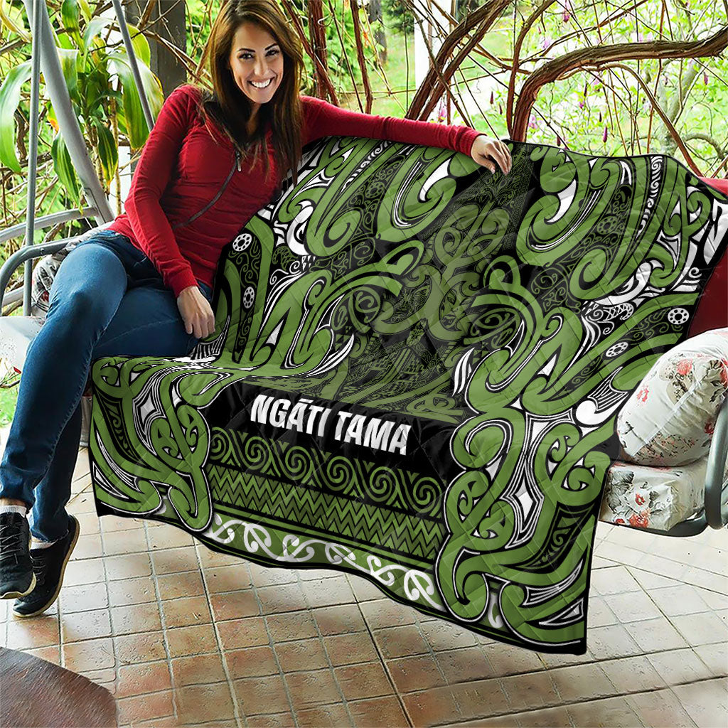 Aotearoa Iwi Ngāti Tama ki Taranaki Trust Quilt Maori Wharenui House Tribal Pattern LT9 - Polynesian Pride