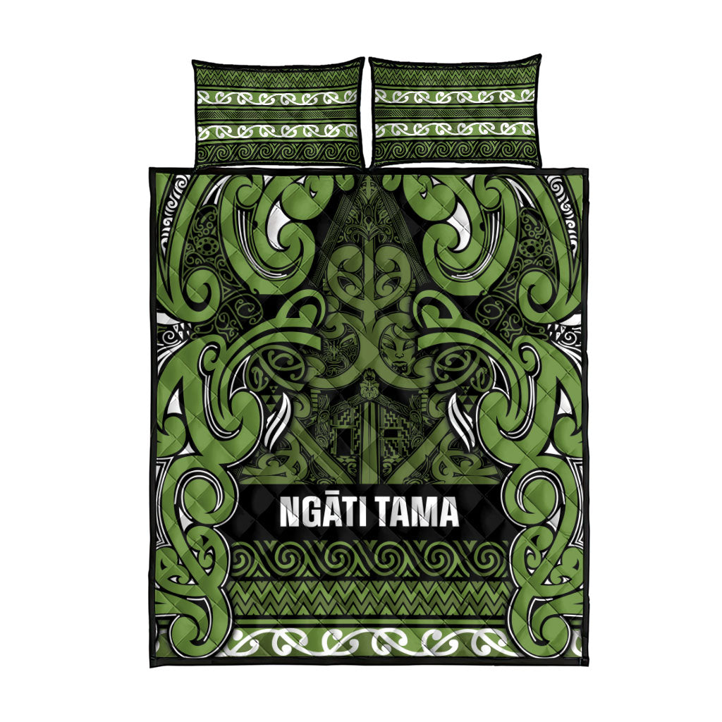 Aotearoa Iwi Ngāti Tama ki Taranaki Trust Quilt Bed Set Maori Wharenui House Tribal Pattern LT9 - Polynesian Pride