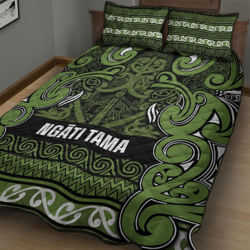 Aotearoa Iwi Ngāti Tama ki Taranaki Trust Quilt Bed Set Maori Wharenui House Tribal Pattern LT9 - Polynesian Pride