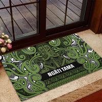 Aotearoa Iwi Ngāti Tama ki Taranaki Trust Rubber Doormat Maori Wharenui House Tribal Pattern LT9 - Polynesian Pride