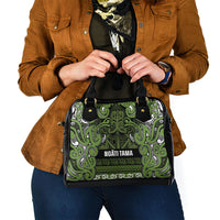 Aotearoa Iwi Ngāti Tama ki Taranaki Trust Shoulder Handbag Maori Wharenui House Tribal Pattern LT9 - Polynesian Pride