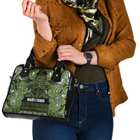 Aotearoa Iwi Ngāti Tama ki Taranaki Trust Shoulder Handbag Maori Wharenui House Tribal Pattern LT9 - Polynesian Pride