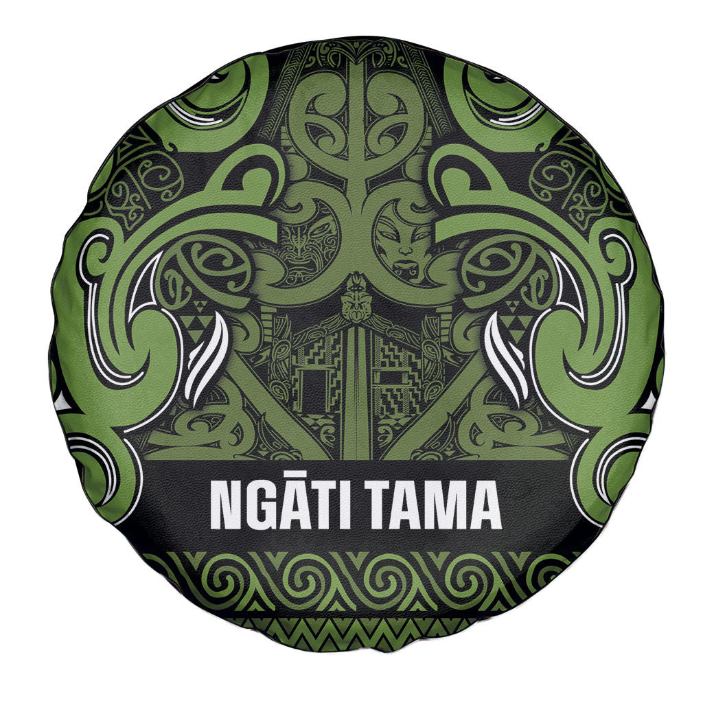 Aotearoa Iwi Ngāti Tama ki Taranaki Trust Spare Tire Cover Maori Wharenui House Tribal Pattern LT9 - Polynesian Pride
