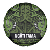 Aotearoa Iwi Ngāti Tama ki Taranaki Trust Spare Tire Cover Maori Wharenui House Tribal Pattern LT9 - Polynesian Pride