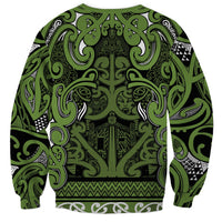 Aotearoa Iwi Ngāti Tama ki Taranaki Trust Sweatshirt Maori Wharenui House Tribal Pattern LT9 - Polynesian Pride