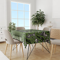 Aotearoa Iwi Ngāti Tama ki Taranaki Trust Tablecloth Maori Wharenui House Tribal Pattern LT9 - Polynesian Pride