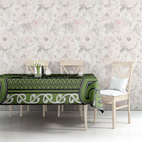 Aotearoa Iwi Ngāti Tama ki Taranaki Trust Tablecloth Maori Wharenui House Tribal Pattern LT9 - Polynesian Pride