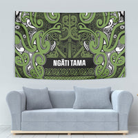 Aotearoa Iwi Ngāti Tama ki Taranaki Trust Tapestry Maori Wharenui House Tribal Pattern LT9 - Polynesian Pride