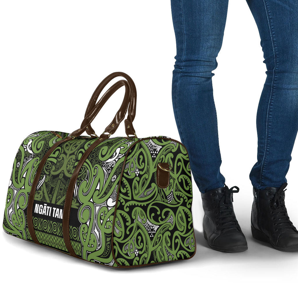 Aotearoa Iwi Ngāti Tama ki Taranaki Trust Travel Bag Maori Wharenui House Tribal Pattern LT9 - Polynesian Pride