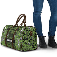 Aotearoa Iwi Ngāti Tama ki Taranaki Trust Travel Bag Maori Wharenui House Tribal Pattern LT9 - Polynesian Pride