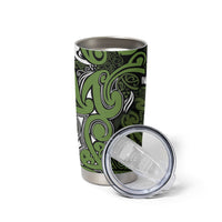 Aotearoa Iwi Ngāti Tama ki Taranaki Trust Tumbler Cup Maori Wharenui House Tribal Pattern LT9 - Polynesian Pride