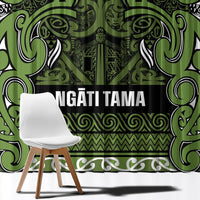 Aotearoa Iwi Ngāti Tama ki Taranaki Trust Window Curtain Maori Wharenui House Tribal Pattern LT9 - Polynesian Pride